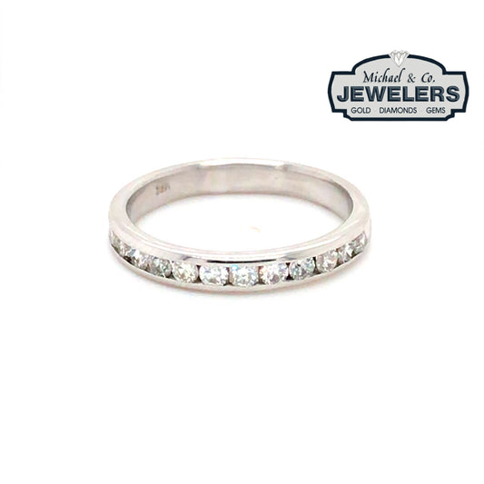 14KW 0.36CTW ROUND CHANNEL SET DIAMOND BAND SI/H 2.5G-Fine Jewelry in Bradenton &amp; Lakewood Ranch, Fl. | Michael &amp; Co. Jewelers