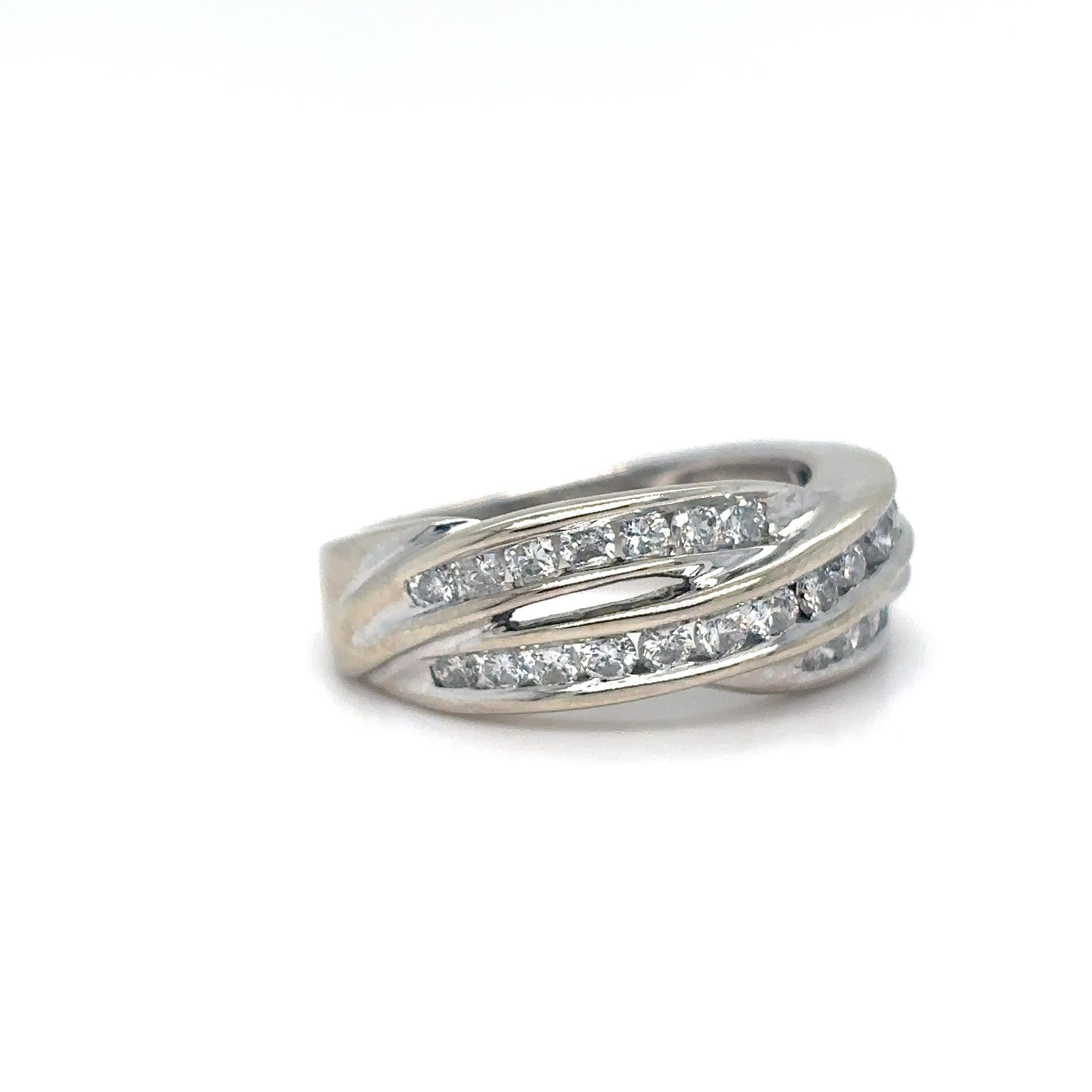 14KW 0.75CTW DIAMOND FASHION RING SI1/G-H 6.3G