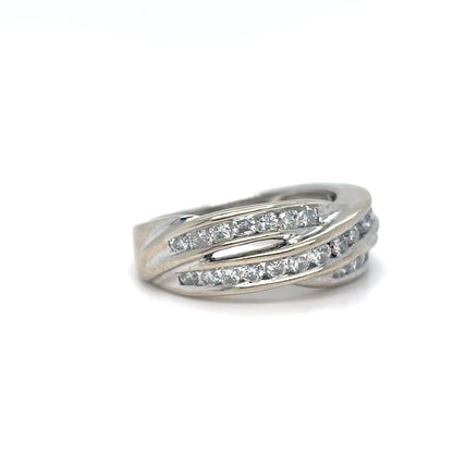 14KW 0.75CTW DIAMOND FASHION RING SI1/G-H 6.3G