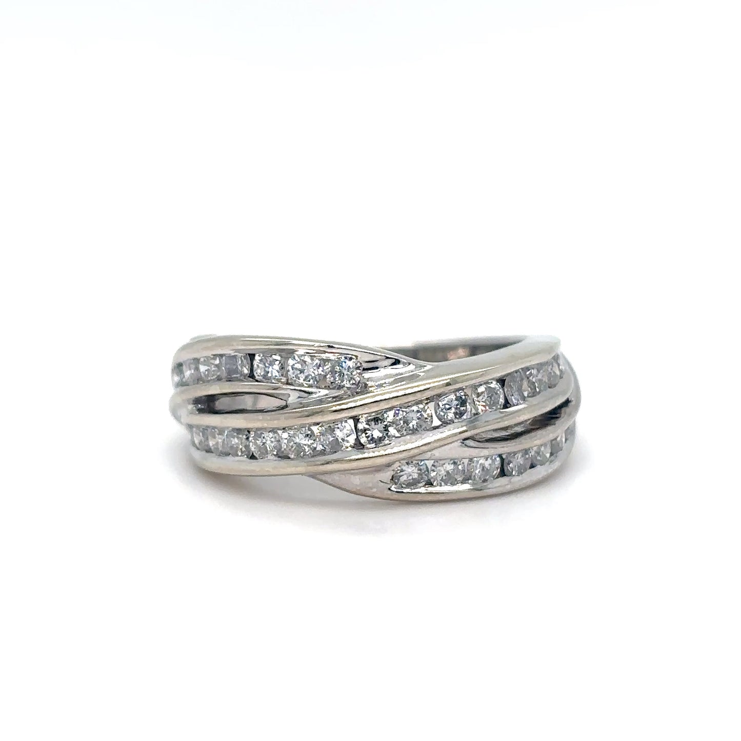 14KW 0.75CTW DIAMOND FASHION RING SI1/G-H 6.3G
