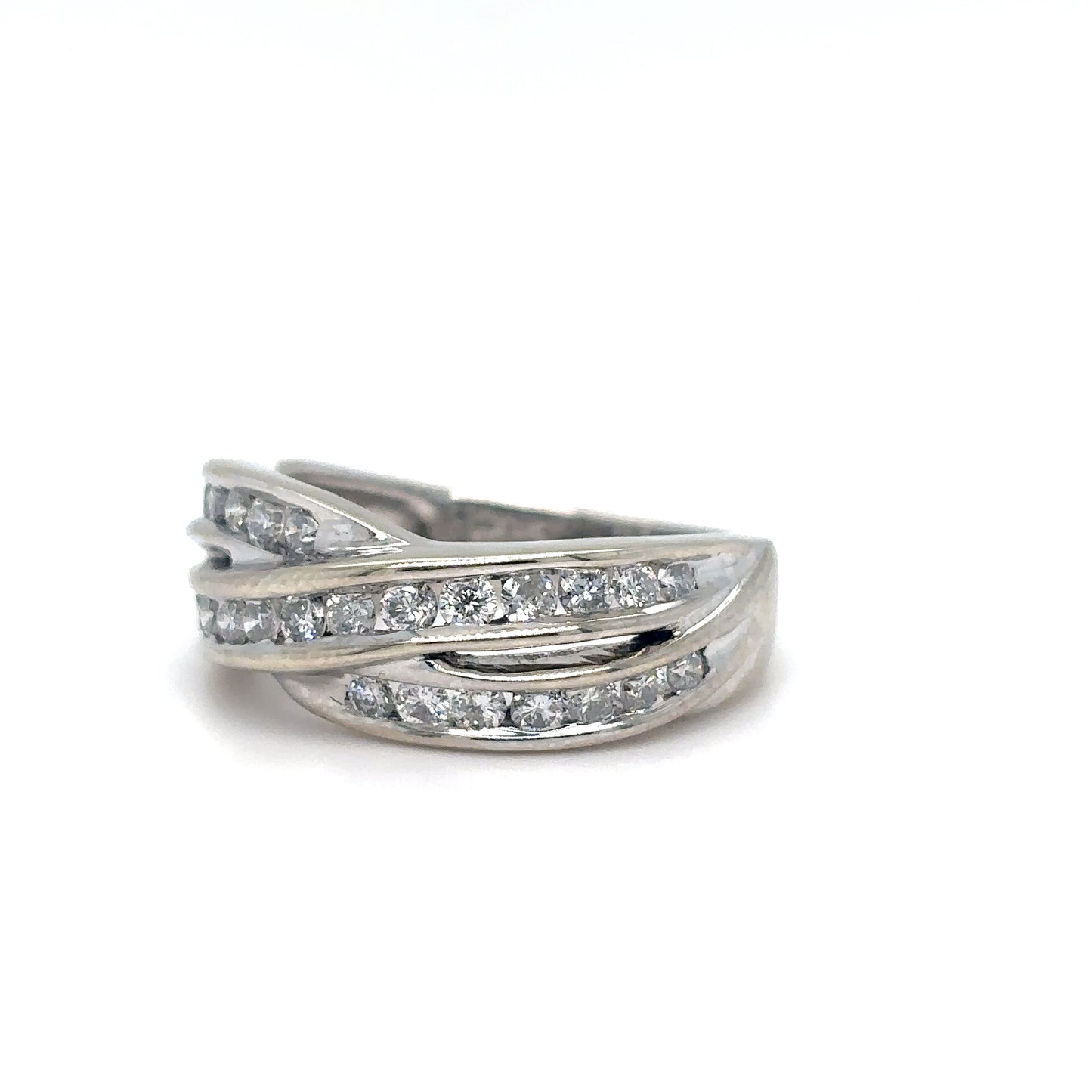 14KW 0.75CTW DIAMOND FASHION RING SI1/G-H 6.3G