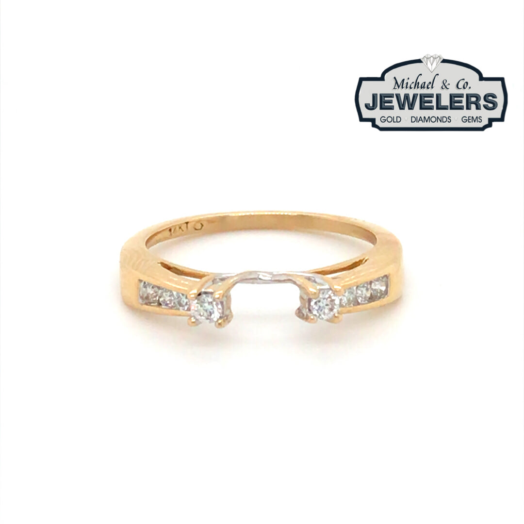 14KY 0.15CTW DIAMOND WRAP SI1/G-H 1.8G