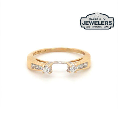 14KY 0.15CTW DIAMOND WRAP SI1/G-H 1.8G