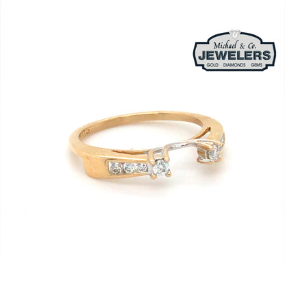 14KY 0.15CTW DIAMOND WRAP SI1/G-H 1.8G