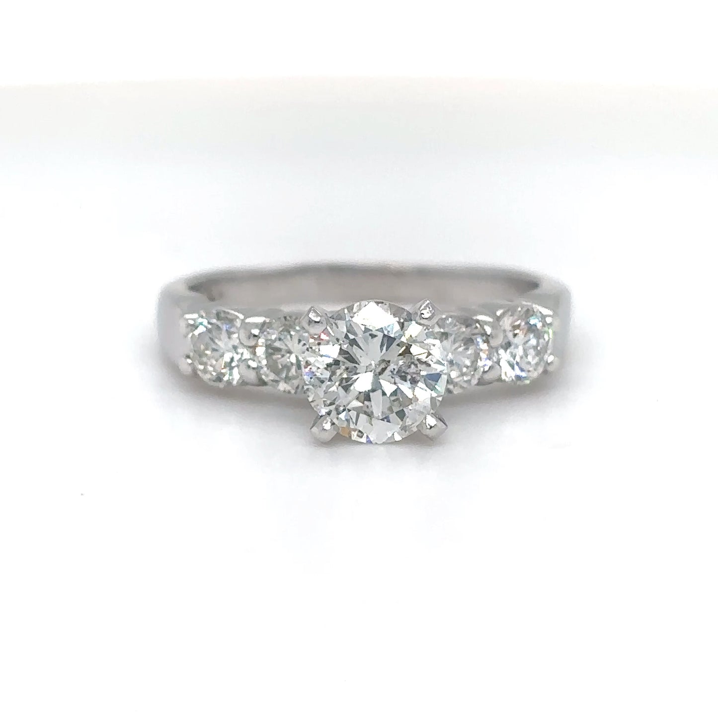 14KW 1.93CTW ROUND DIAMOND ENGAGEMENT RING SI2-I2/G-H 3.8G