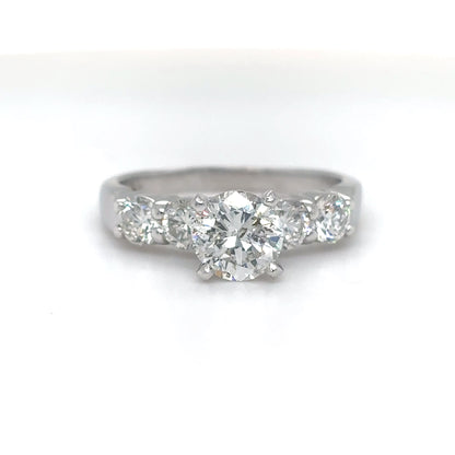 14KW 1.93CTW ROUND DIAMOND ENGAGEMENT RING SI2-I2/G-H 3.8G