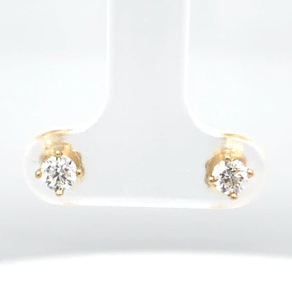 14KY 0.36CTW ROUND DIAMOND SOLITAIRE MARTINI EARRINGS SI/G-H