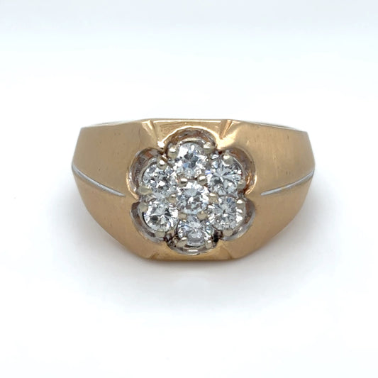 14KY 7-DIAMOND CLUSTER RING SI/G-H 7.8G-Fine Jewelry in Bradenton &amp; Lakewood Ranch, Fl. | Michael &amp; Co. Jewelers