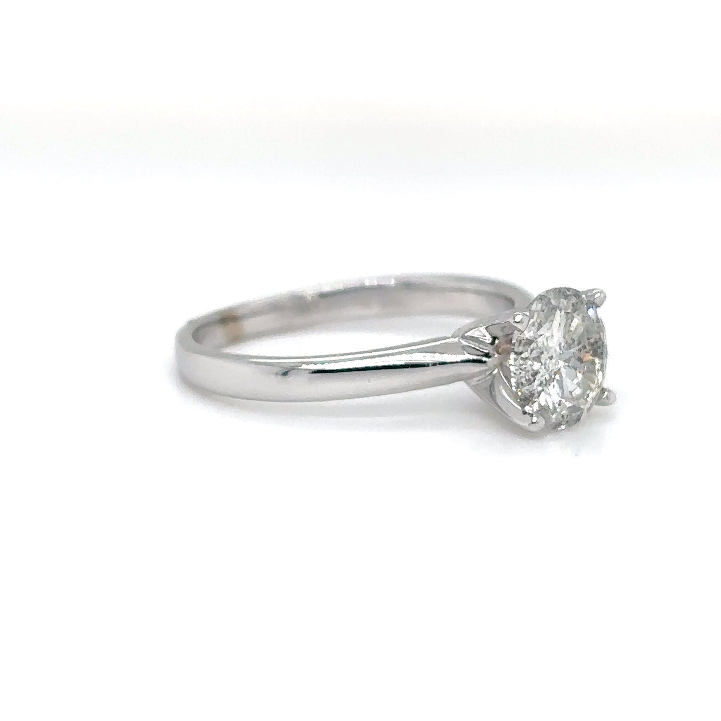 14KY 1.05CT ROUND BRILLIANT DIAMOND PENDANT I2/H-I 1.7G
