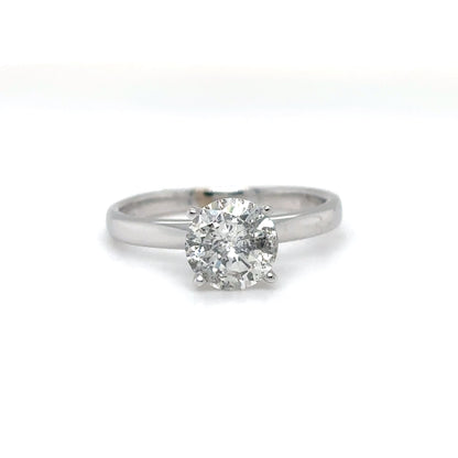 14KY 1.05CT ROUND BRILLIANT DIAMOND PENDANT I2/H-I 1.7G