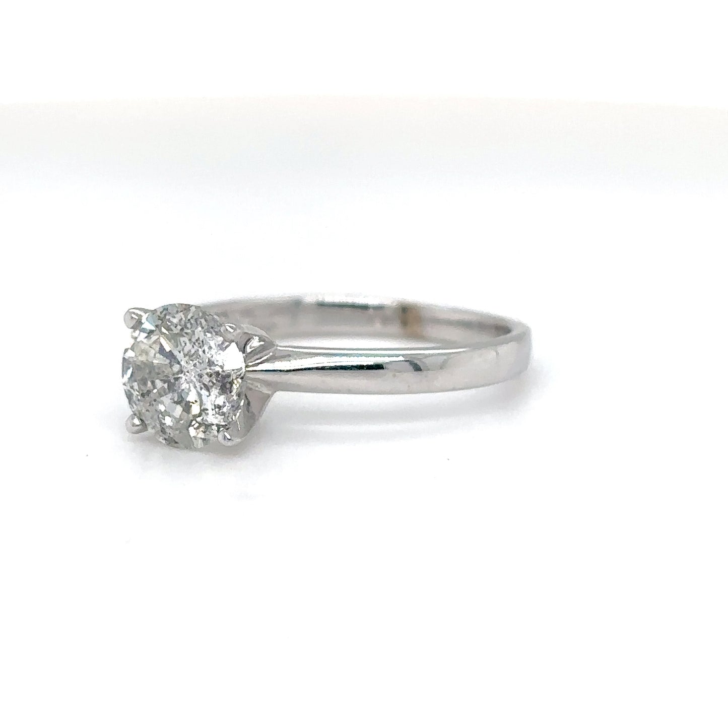 14KY 1.05CT ROUND BRILLIANT DIAMOND PENDANT I2/H-I 1.7G