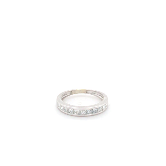 14KW 1.00CTW PRINCESS CUT DIAMOND BAND SI1/H-I 1.8G-Fine Jewelry in Bradenton &amp; Lakewood Ranch, Fl. | Michael &amp; Co. Jewelers