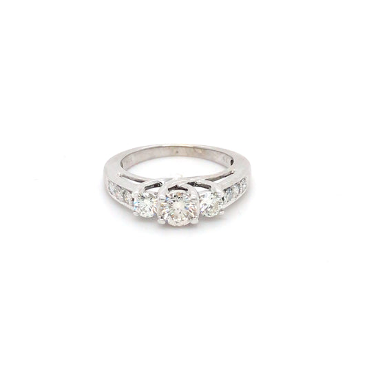 14KW 0.85CTW GRADUATED DIAMOND BAND SI/I-J 4.1G-Fine Jewelry in Bradenton &amp; Lakewood Ranch, Fl. | Michael &amp; Co. Jewelers