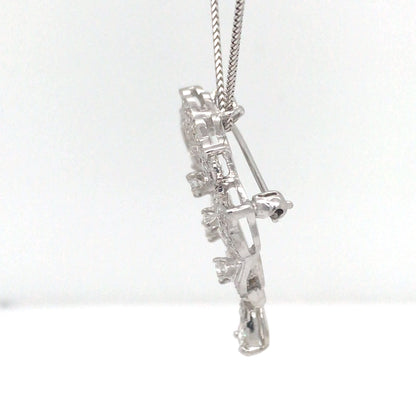 14KW DIAMOND BROOCH/PENDANT SI2-I1/H-I 6.5G
