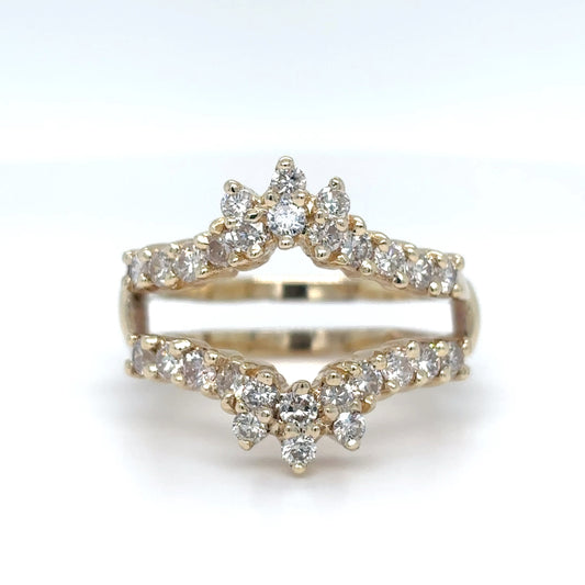 14KY 0.75CTW ROUND BRILLIANT DIAMOND RING GUARD SI2-I1/H-I 6.1G-Fine Jewelry in Bradenton &amp; Lakewood Ranch, Fl. | Michael &amp; Co. Jewelers