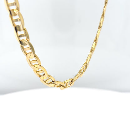 14KY 20" 6MM SOLID ANCHOR LINK NECKLACE 30.1G
