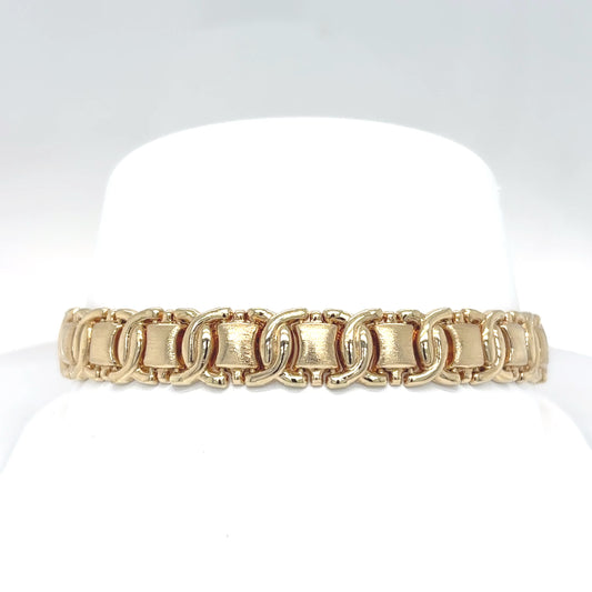 14KY 7.5" 9MM FANCY BRACELET 14.2G-Fine Jewelry in Bradenton &amp; Lakewood Ranch, Fl. | Michael &amp; Co. Jewelers