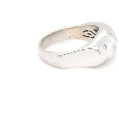 14KW 0.50CTW DIAMOND DOME RING VS/F-G 11.3G