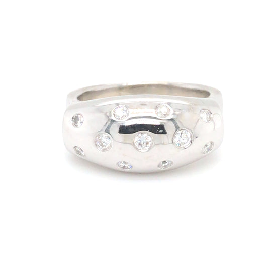 14KW 0.50CTW DIAMOND DOME RING VS/F-G 11.3G-Fine Jewelry in Bradenton &amp; Lakewood Ranch, Fl. | Michael &amp; Co. Jewelers