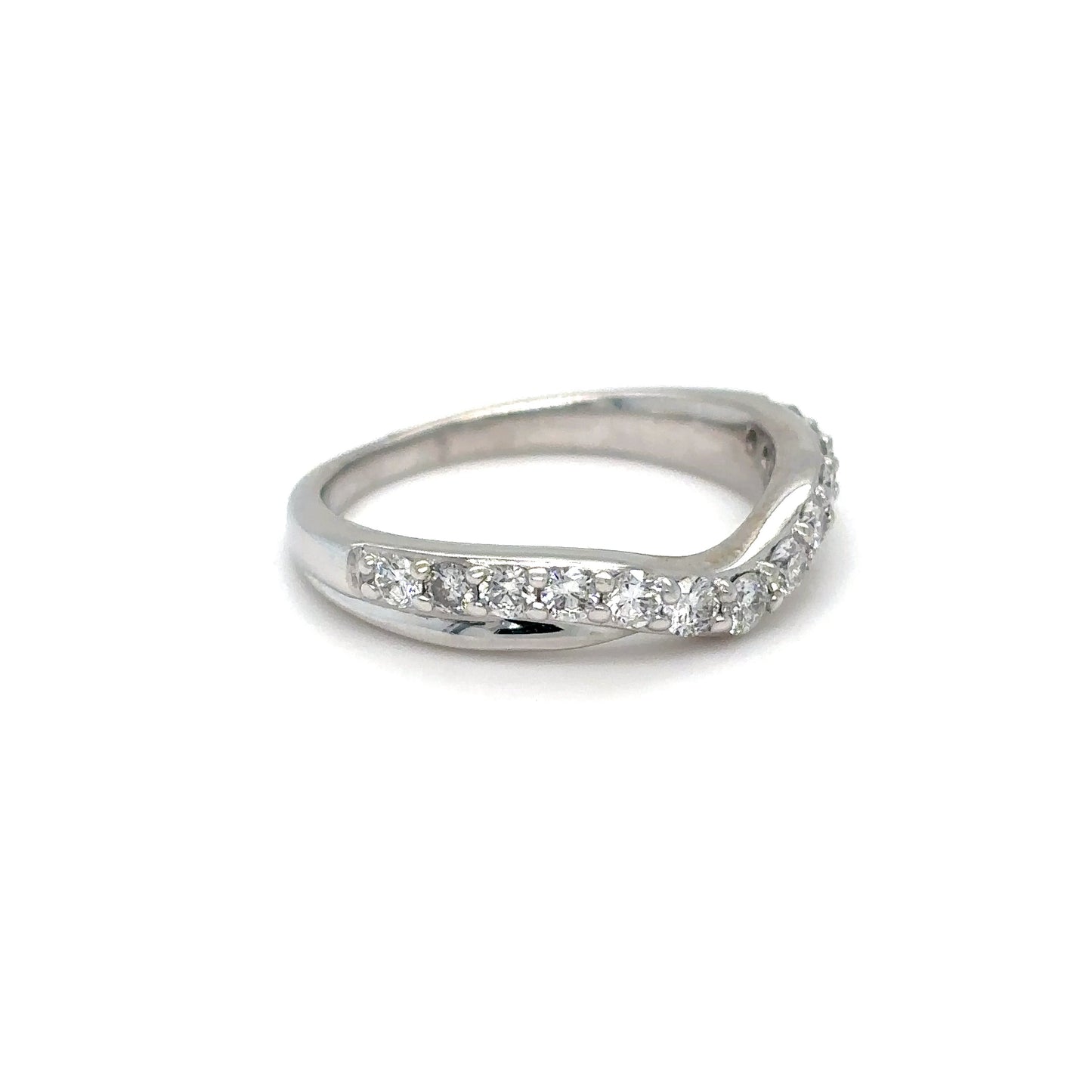 14KW 0.40CTW CURVED DIAMOND BAND SI/G-H 3.1G