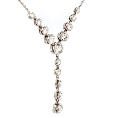 14KW 20-22" 1.00CTW DIAMOND "Y" NECKLACE SI/H-I 5.2G