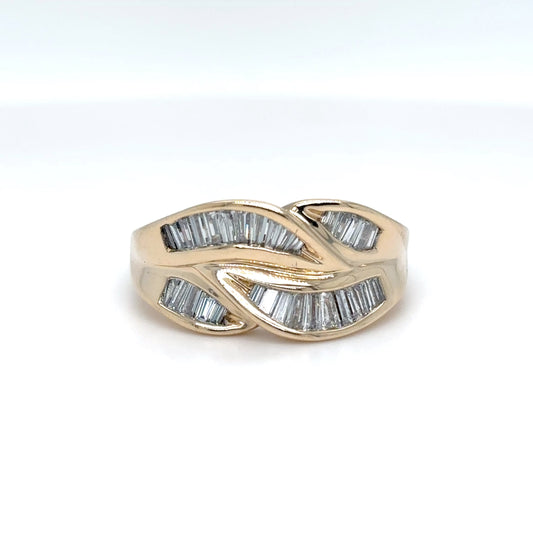 14KY 1.00CTW BAGUETTE DIAMOND FASHION RING SI/G-H 4.4G-Fine Jewelry in Bradenton &amp; Lakewood Ranch, Fl. | Michael &amp; Co. Jewelers