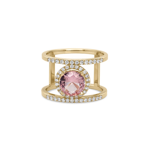 14KR 1.95CTW MORGANITE-DIAMOND RING VS/F-G-Fine Jewelry in Bradenton &amp; Lakewood Ranch, Fl. | Michael &amp; Co. Jewelers