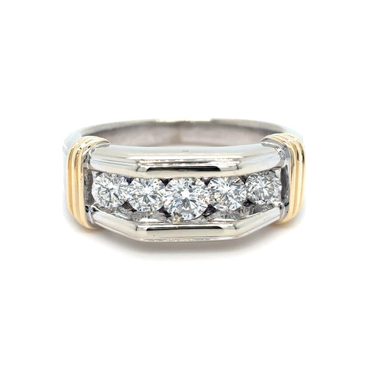 14KTT 1.06CTW DIAMOND WEDDING BAND SI2-I1/G 11.6G-Fine Jewelry in Bradenton &amp; Lakewood Ranch, Fl. | Michael &amp; Co. Jewelers