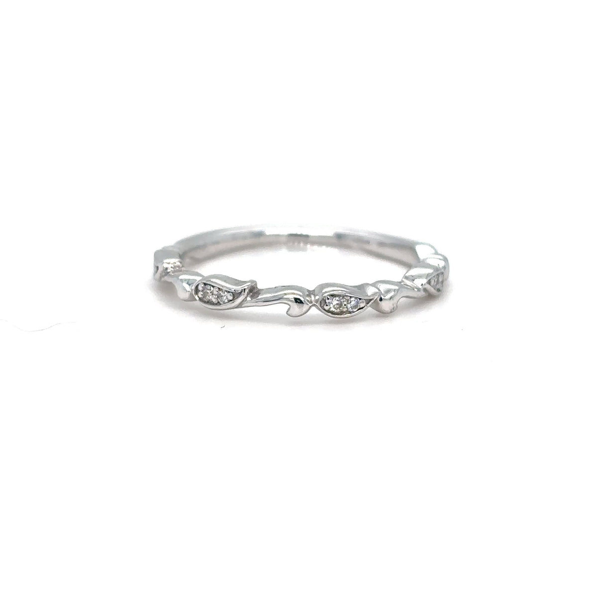 14KW 0.15CTW ROUND DIAMOND BAND SI2/I 1.8G