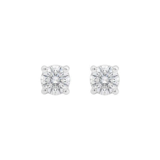 14KW 0.36CTW ROUND DIAMOND SOLITAIRE MARTINI EARRINGS SI/G-H - Michael & Co. Jewelers