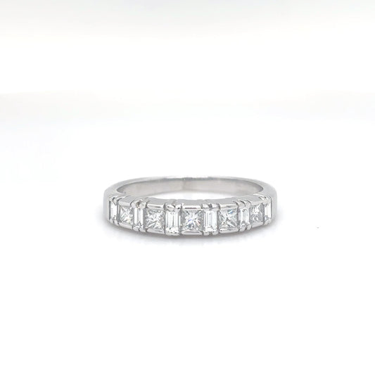 14KW 0.75CTW PRINCESS-BAGUETTE DIAMOND BAND SI/H-I 2.5G-Fine Jewelry in Bradenton &amp; Lakewood Ranch, Fl. | Michael &amp; Co. Jewelers