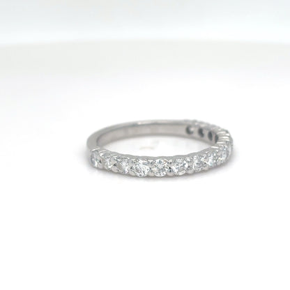 14KW 0.75CTW ROUND BRILLIANT DIAMOND BAND SI1/F-G 1.9G
