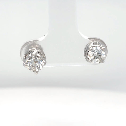 14KW 1.00CTW ROUND BRILLIANT HIDDEN HALO DIAMOND EARRINGS I1/H-I-Fine Jewelry in Bradenton &amp; Lakewood Ranch, Fl. | Michael &amp; Co. Jewelers