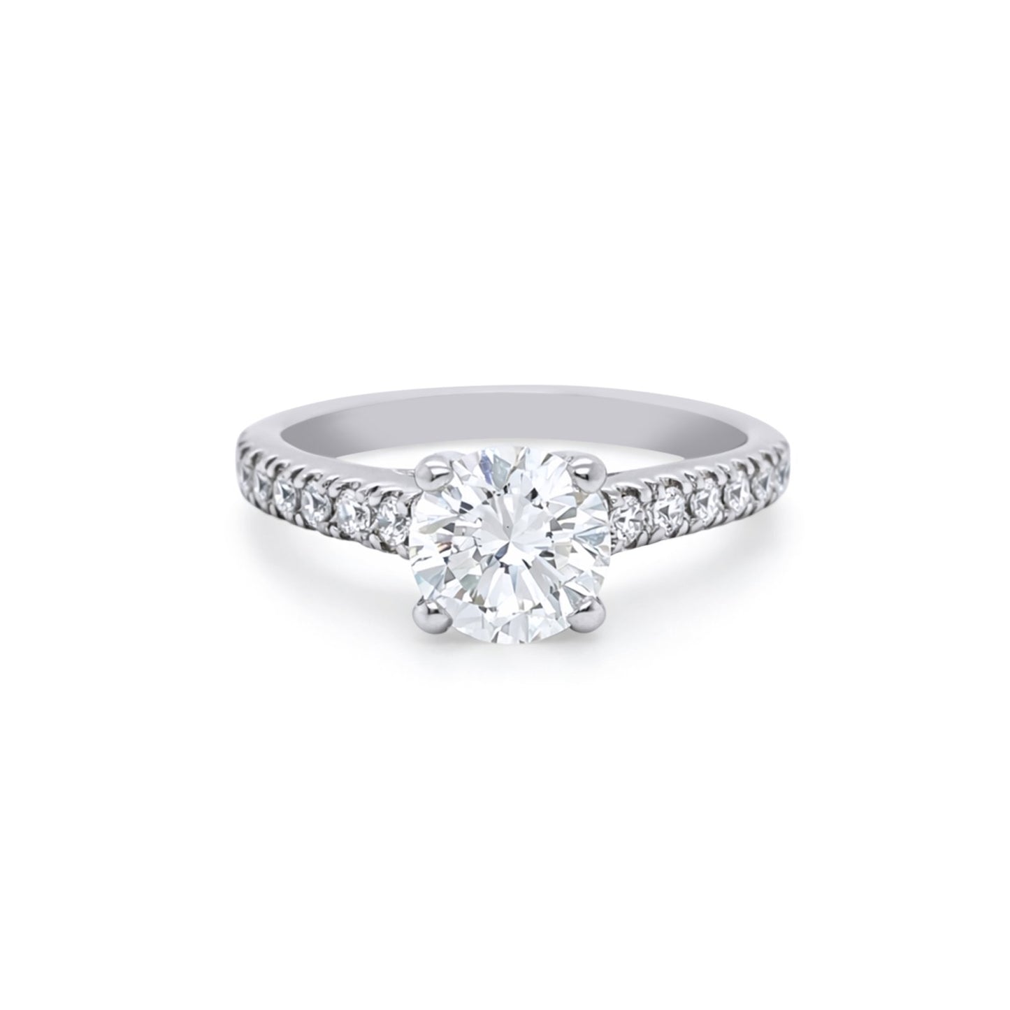 14KW 1.62CTW DIAMOND ENGAGEMENT RING VS2/K-VS2/F-G