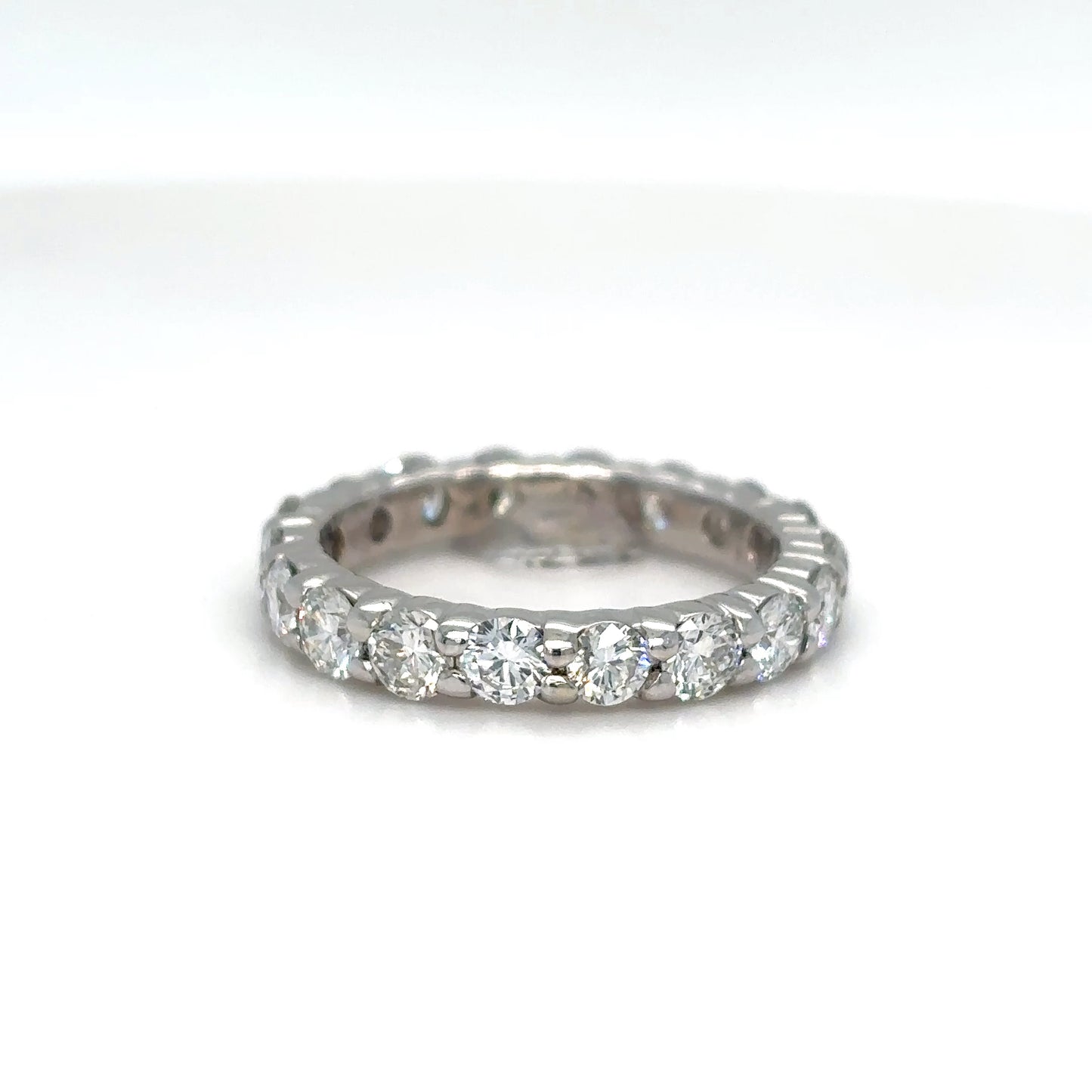 14KW 1.80CTW ROUND BRILLIANT DIAMOND ETERNITY BAND SI1/G-H 2.9G SZ: 5