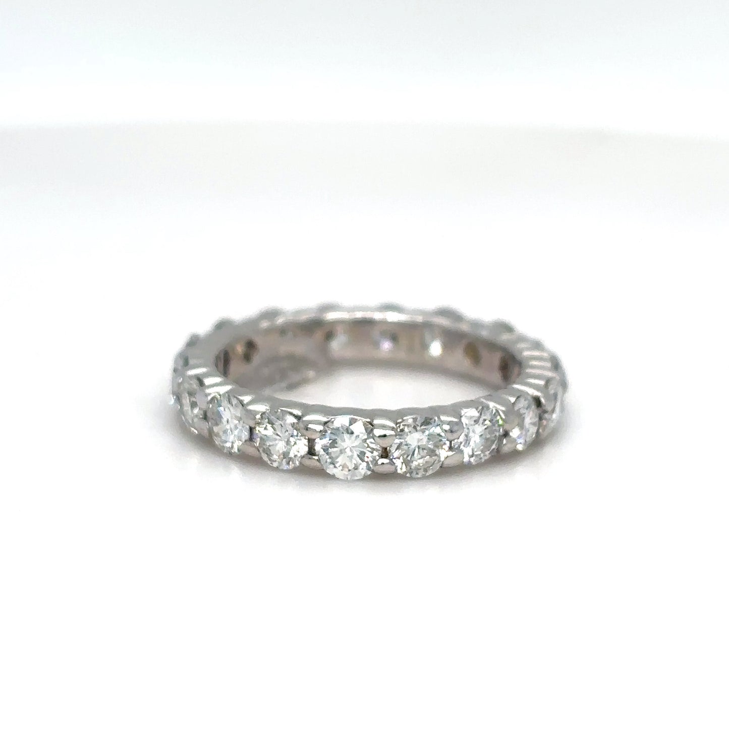 14KW 1.80CTW ROUND BRILLIANT DIAMOND ETERNITY BAND SI1/G-H 2.9G SZ: 5