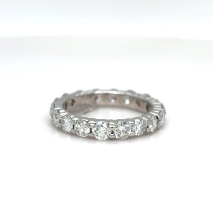 14KW 1.80CTW ROUND BRILLIANT DIAMOND ETERNITY BAND SI1/G-H 2.9G SZ: 5