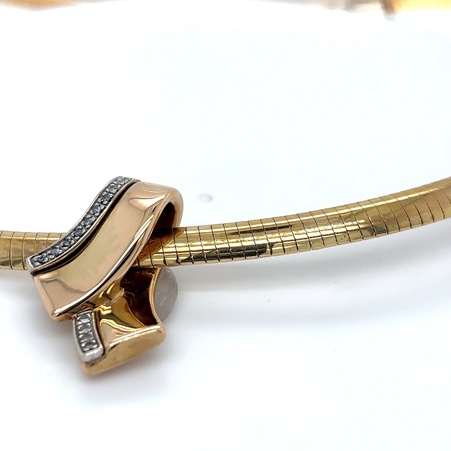 14KY 0.10CTW DIAMOND RIBBON SLIDE I1/G-H 3.1G