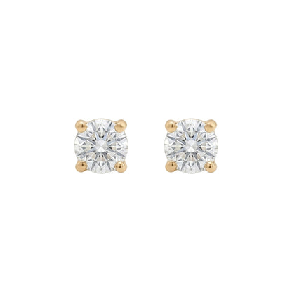 14KY 0.32CTW DIAMOND SOLITAIRE EARRINGS SI1/H-I