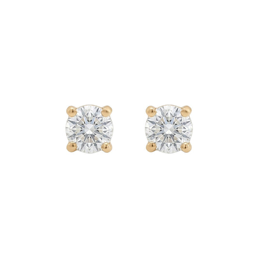 14KY 0.32CTW DIAMOND SOLITAIRE EARRINGS SI1/H-I - Michael & Co. Jewelers