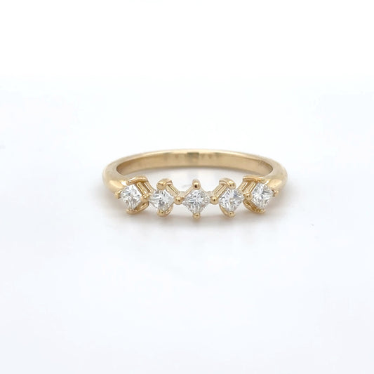 14KY 0.35CTW PRINCESS CUT DIAMOND ANNIVERSARY RING VS/F-G 2.3G - Fine Jewelry in Bradenton Michael & Co. Jewelers