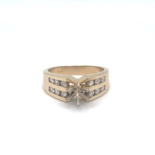 14KY 0.36CTW DIAMOND SEMI-MOUNT I1/H 6.0G-Fine Jewelry in Bradenton &amp; Lakewood Ranch, Fl. | Michael &amp; Co. Jewelers