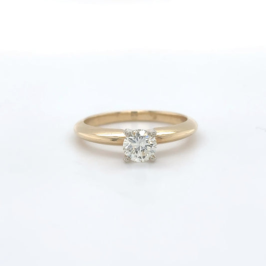 14KY 0.45CT ROUND DIAMOND ENGAGEMENT RING VS1/H-I 2.3G-Fine Jewelry in Bradenton &amp; Lakewood Ranch, Fl. | Michael &amp; Co. Jewelers