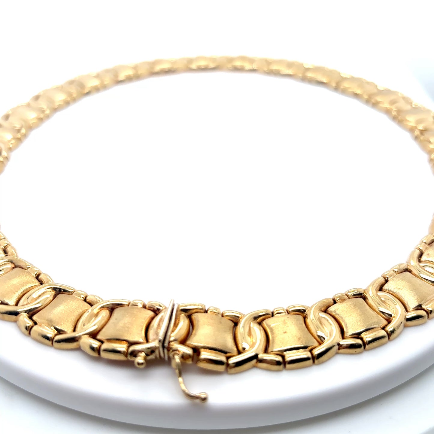 14KY 18" 14MM FANCY NECKLACE 47.0G