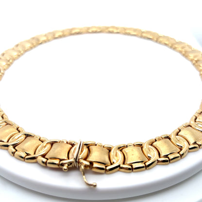 14KY 18" 14MM FANCY NECKLACE 47.0G