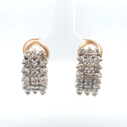 14KY 1.00CTW DIAMOND FASHION EARRINGS SI2/H-I 6.8G-Fine Jewelry in Bradenton &amp; Lakewood Ranch, Fl. | Michael &amp; Co. Jewelers
