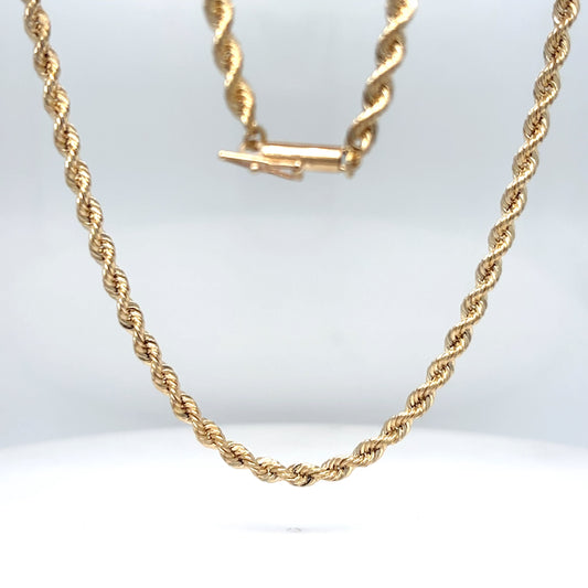 14KY 30" 3.0MM SOLID ROPE CHAIN 26.7G-Fine Jewelry in Bradenton &amp; Lakewood Ranch, Fl. | Michael &amp; Co. Jewelers