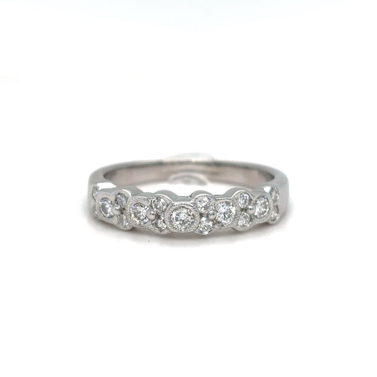 18KW 0.50CTW ROUND DIAMOND BAND VS2/F-G-Fine Jewelry in Bradenton &amp; Lakewood Ranch, Fl. | Michael &amp; Co. Jewelers