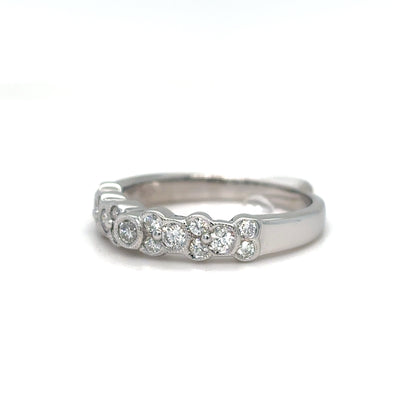 18KW 0.50CTW ROUND DIAMOND BAND VS2/F-G