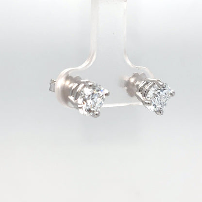 2.00CTW ROUND BRILLIANT LGD SOLITAIRE EARRINGS VVS1/D-VVS2/E